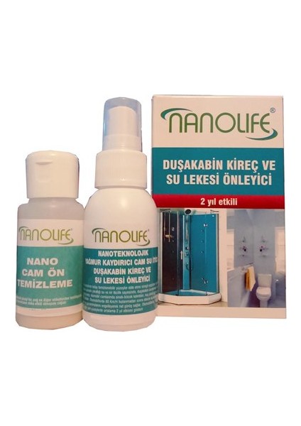 Nanolife Duşakabin 2 Yıletkili Su Kaydırıcı / Kireç Lekesi Önleyici 09C056 6Lı Paket