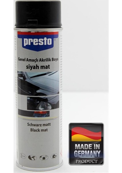 Mat Siyah 400 Ml Sprey Boya 90F42895 6Lı Paket