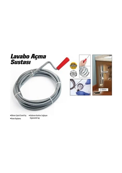 Lavabo Ve Gider Boruları Açacağı 090166