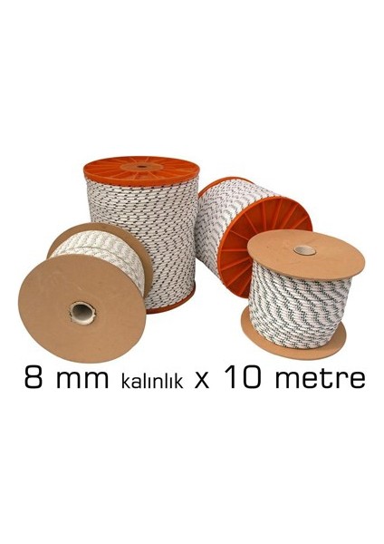 10 Mt İp Halat 8 Mm Kalınlık 1 Ton 091001