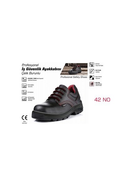 Çelik Burunlu İş Güvenlik Ayakkabısı 42 No 090383