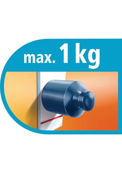 Tchibo tesa Powerstrips® Küçük Oval Çıkarılabilir Krom 3'lü Askı