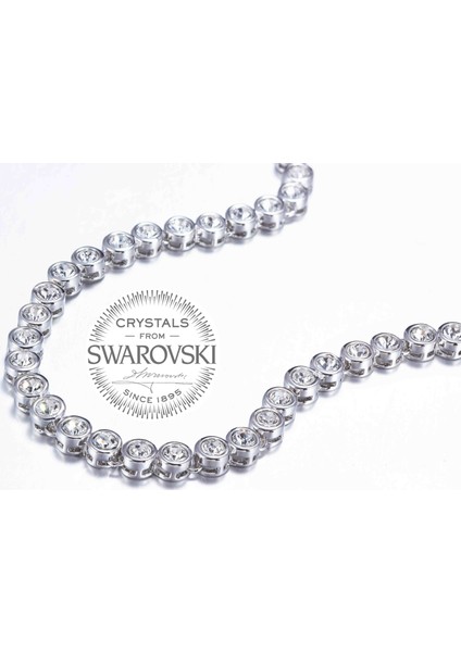 Swarovski® Taşlı Kolye (Altın Kaplama) N0451