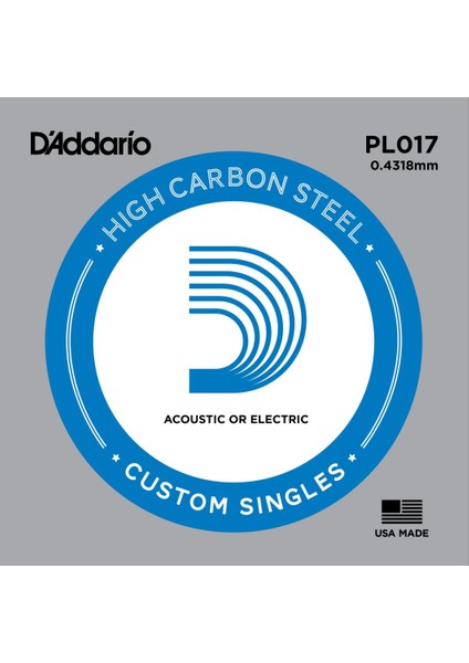 Daddario Pl017 Elektro Ve Akustik (G) Sol Teli