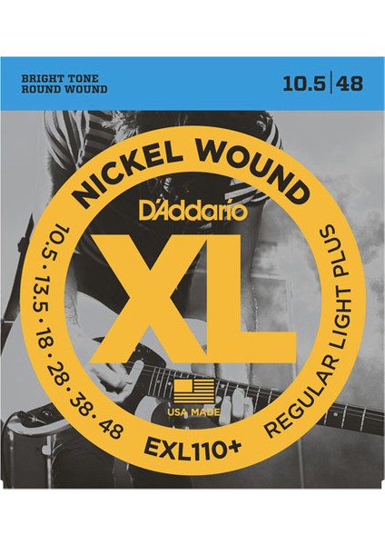 Daddario Exl110+ Xl Regular Light Plus 10.5-0.48