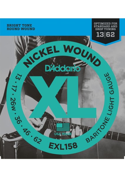 Daddario Exl158 Xl Barıtone Light 0.13-0.62