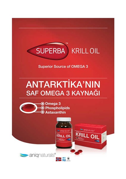 Superba Krill Oil Yağı Cam Şişe 730 Mg 60 Softgel fiyatları