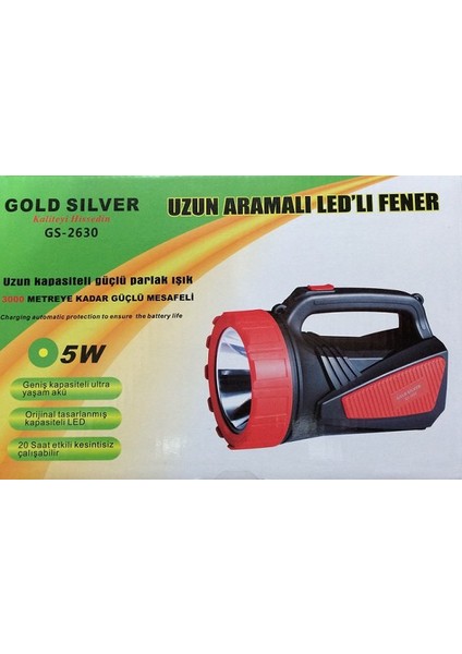 Gold Silver Gold Silver Gs-2630 Şarjli Fener