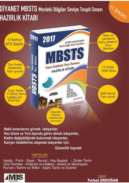 Diyanet Mbsts Sınavı Konu Anlatımlı Soru Bankası - Ferhat Erdoğan