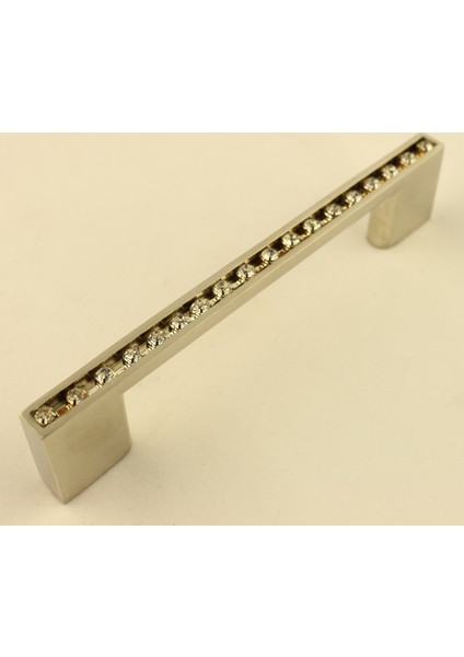Gürcay Sıralı Taşlı Lama Kulp 96mm İnoks (2 Adet)