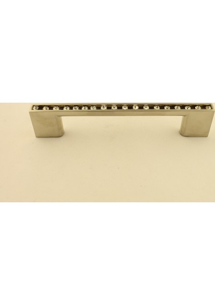 Gürcay Sıralı Taşlı Lama Kulp 96mm İnoks (2 Adet)