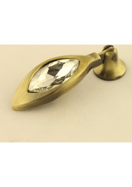 Gürçay Kalp Taşlı Sarkaç Kulp Antik (2 Adet)