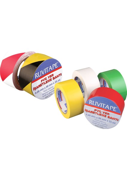 Yer İşaretleme Bantı 50 mm * 25 mt Kırmızı