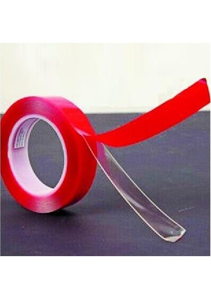 Çift Taraflı Montaj Bantı Silikonlu Şeffaf Tape 19Mm X 5Mt