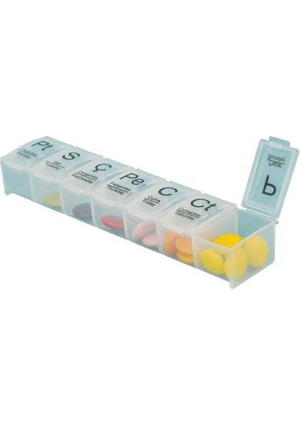 Haftalık İlaç Muhafaza Saklama Kutusu Kabı % 0 Bpa Hijyenik