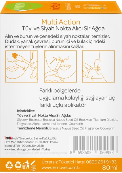 Multi Action Tüy Ve Siyah Nokta Alıcı Sir Ağda