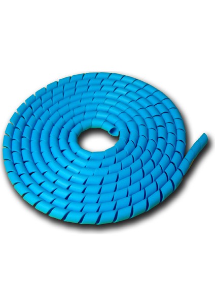 Kablo Düzenleyici Toplayıcı Spiral Rulo No: 5 - 17 Mm Rulo Mavi 50 Mt