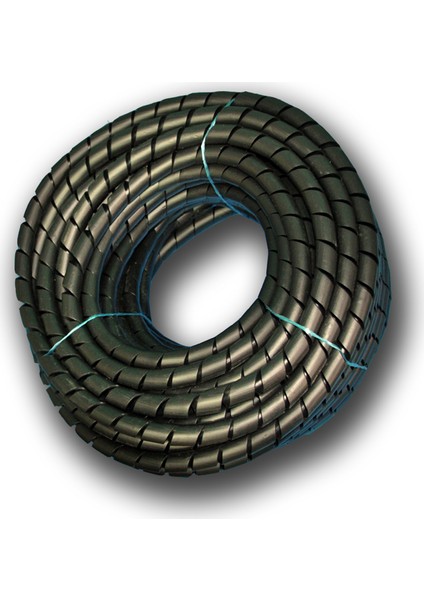 Kablo Düzenleyici Koruyucu Spiral No: 6 - 20 Mm Rulo Siyah 50 Mt