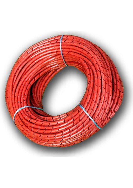 Kablo Sarma Toplama Spirali Rulo No: 5 - 17 Mm Rulo Kırmızı 50 Mt
