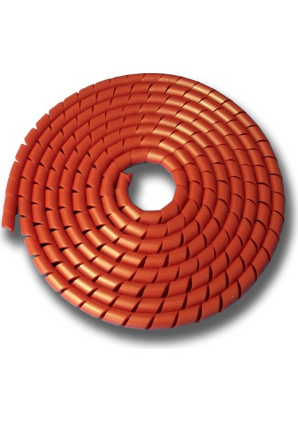 Kablo Sarma Toplama Spirali Rulo No: 5 - 17 Mm Rulo Kırmızı 50 Mt