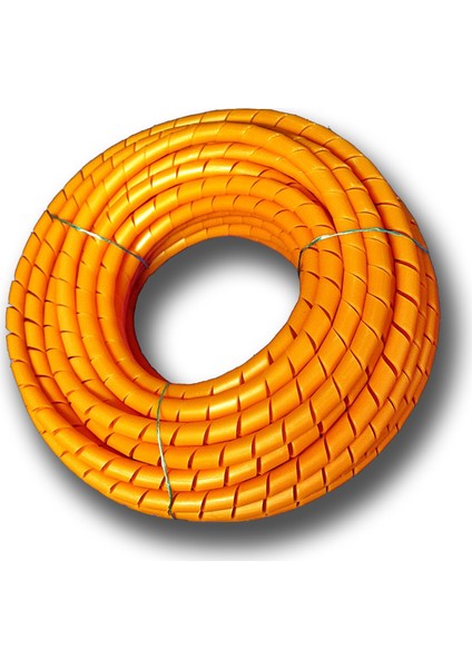 Kablo Sarıcı Koruyucu Spiral Rulo No: 7 - 25 Mm Rulo Turuncu 50 Mt