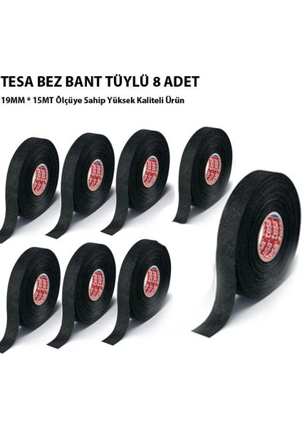 Tvet Bez Bant Tüylü Tesa 19Mm*15Mt 8 Li