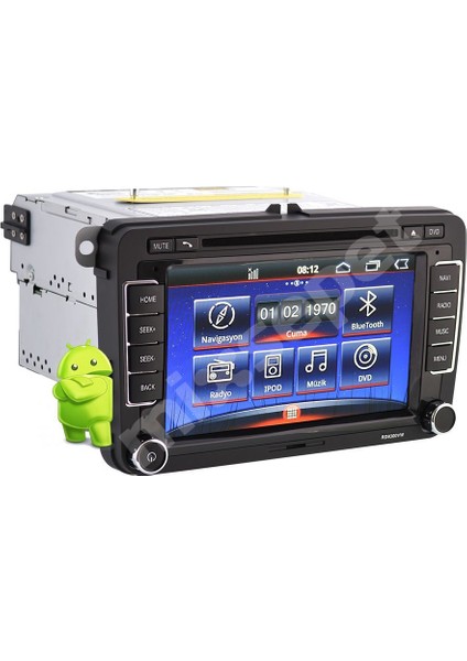 Tvet Amarok 2012 Android Navigasyon Dvd Teyp Double Multimedya