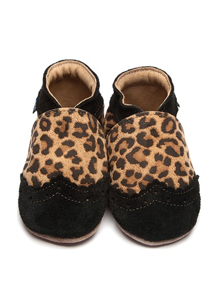 Hakiki Deriden Patik Brogue Leopard
