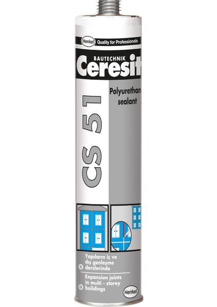 Henkel Ceresit CS 51 İnşaat Poliüretan Mastik Beyaz 300 ML.
