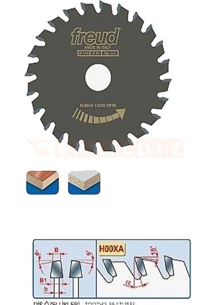 Lı16Mfa3 125 x 2,8 x 20 Çiftli Çizici Testere