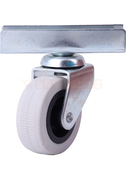 323 Gri Uzun U Tablalı Mobilya Tekeri 50 x 20