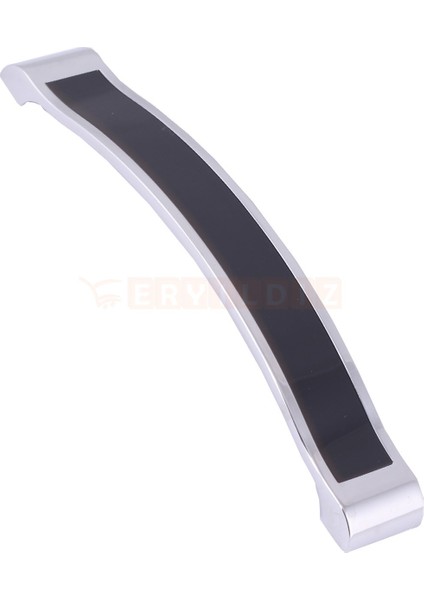 Kida 128 mm Krom Siyah Mobilya Kulp