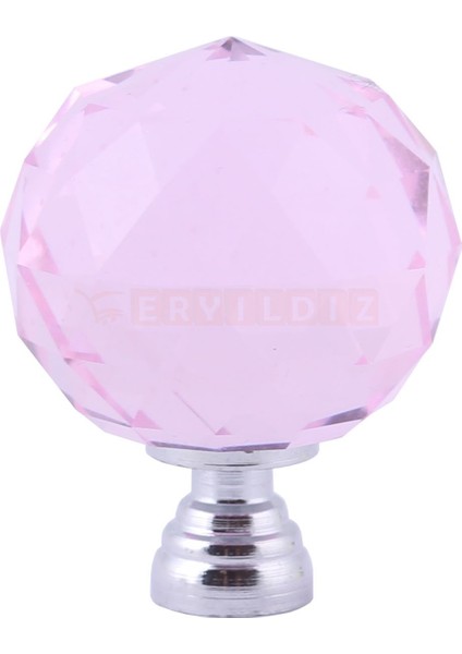 Pembe Krom 30 mm Küre Düğme