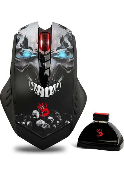 R80 GHOST LK Optik Multi Core Metal Ayak 4000CPI Şarjlı Kablosuz + Kablolu Oyuncu Mouse