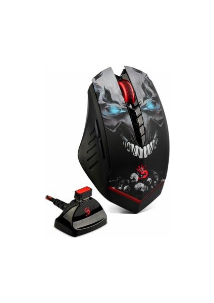 R80 GHOST LK Optik Multi Core Metal Ayak 4000CPI Şarjlı Kablosuz + Kablolu Oyuncu Mouse