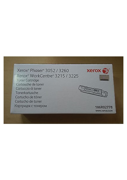 Phaser 3052/3260/Wc 3215/3225 Siyah Toner