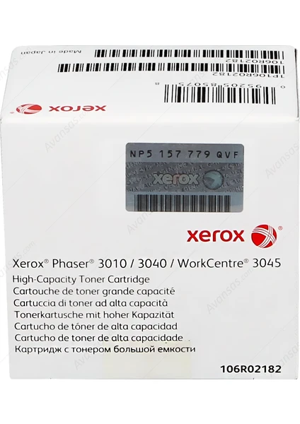 Phaser 3010/3040/Wc 3045 Siyah Toner