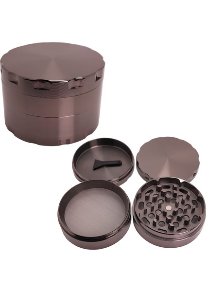 Siyah Renk 63 mm Grinder,Çelik Tütün Öğütücüsü Parçalayıcı pt50