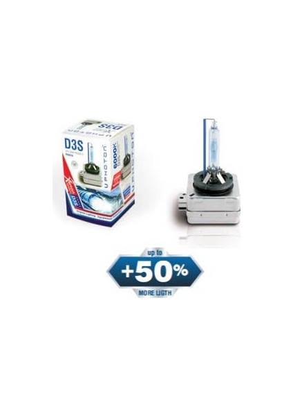 D3S 6000K Xenon Ampul +50 Fazla Işık