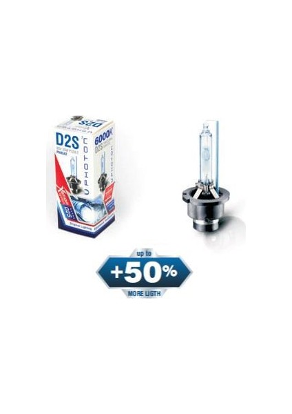 D2S 8000K Xenon Ampul +50 Fazla Işık