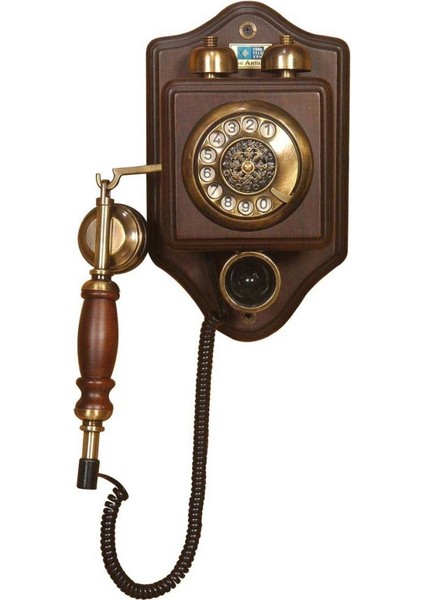 Küçük Duvar Ahşap Telefon