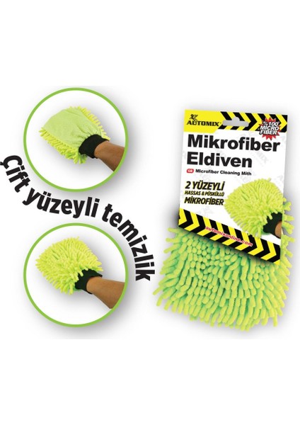 2 Yüzeyli Mikrofiber Eldiven