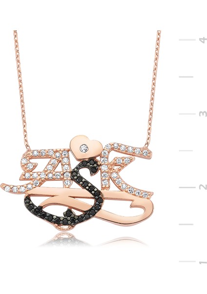 Bayan Lili Aşk Gümüş Kolye