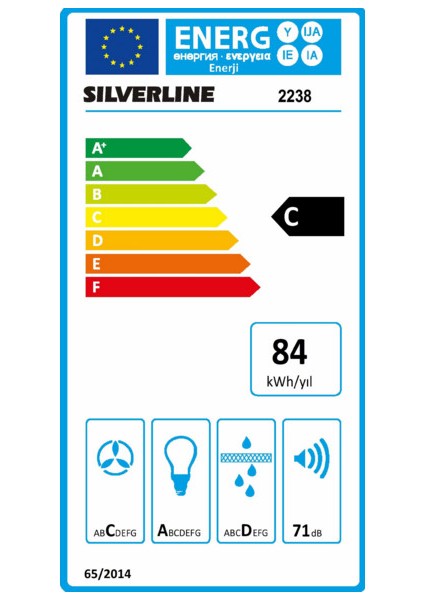 2238 Retro Duvar Tipi 60 CM Davlumbaz Siyah