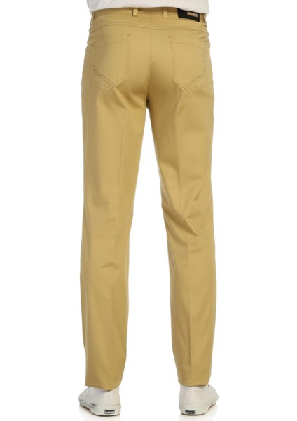 Saten Pamuk Altın Sarısı Kanvas Pantolon indirimleri