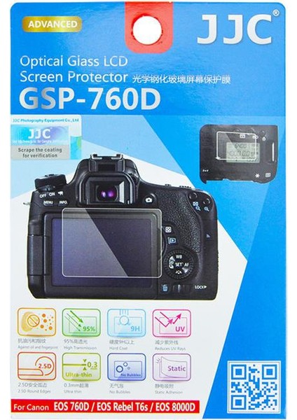 Ultra İnce LCD Ekran Koruyucu (Canon 760D)