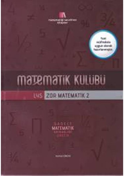 Matematik Kulübü - Lys Zor Matematik 2 Soru Bankası - Kemal Çinçin