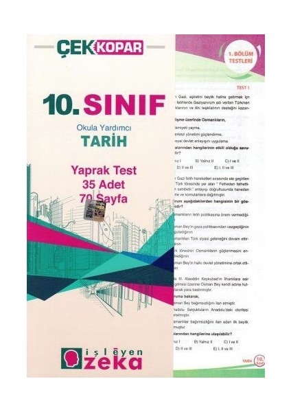 10. Sınıf Tarih Yaprak Test