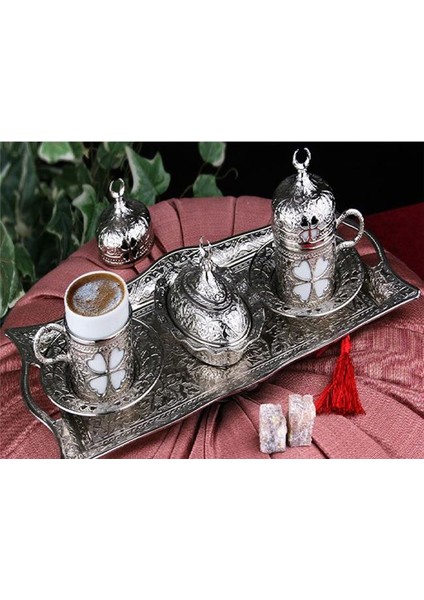 Elif Kahve Seti 2Li Set - Bakır