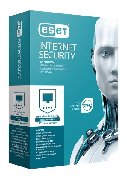 ESET Internet Security 1 Cihaz, 1 yıl - Dijital Kod (ESET Türkiye Garantili)